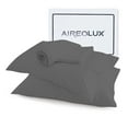 thumbnail image 1 of Aireolux 500 Thread Count TENCEL Lyocell Bedsheet Set – 4-Piece, Ultra-Soft & Silky, Temperature-Regulating-Queen Dark Gray, 1 of 9