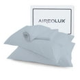 thumbnail image 1 of Aireolux 500 Thread Count TENCEL Lyocell Bedsheet Set – 4-Piece, Ultra-Soft & Silky, Temperature-Regulating-Queen Light Blue, 1 of 9