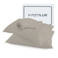 thumbnail image 1 of Aireolux 500 Thread Count TENCEL Lyocell Bedsheet Set – 4-Piece, Ultra-Soft & Silky, Temperature-Regulating-Queen Taupe, 1 of 9