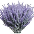 thumbnail image 1 of TENCHY Artificial Lavender Fake Flowers, 6 Bundles White Lifelike Faux Foliage Plants Shrubs for Wedding Bouquets, Outside Hanging Planter, Farmhouse Indoor Outdoor Patio Home Decor, 1 of 5