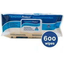TENDERProtect® Adult Wipes with Aloe, Extra-Large Washcloth (9x12) for Incontinence and Personal Cleansing (600/case)