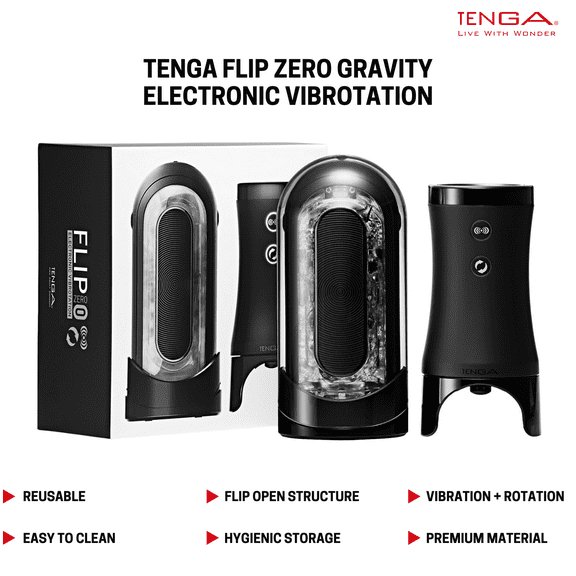 TENGA FLIP ZERO Electronic Vibrotation Luxurious Automatic Masturbator Dual Core Vibration and Rotation