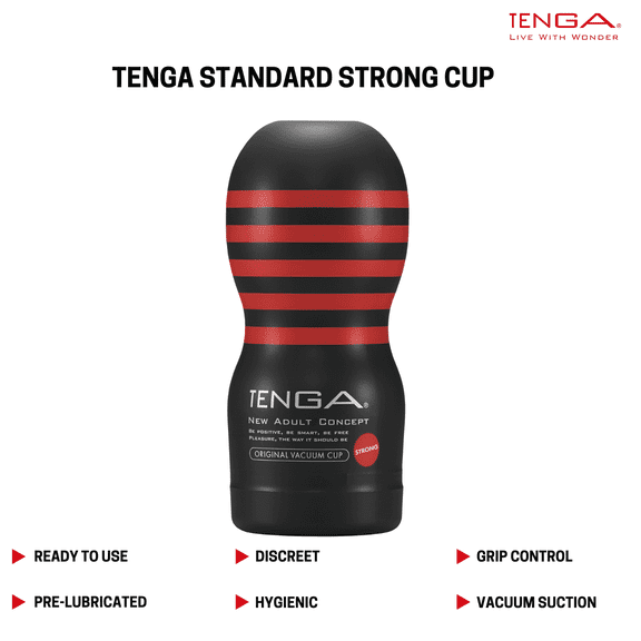TENGA Standard Strong Disposable Pre Lubricated Male Stroker Vacuum Cup