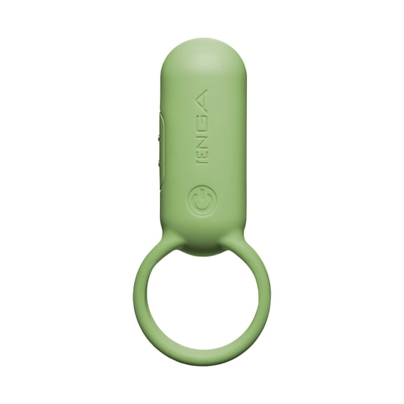 TENGA paiRING Vibrating Ring for Couples & Partners, 8 Vibration Modes, Waterproof, Whisper Quiet Vibrator, Lime