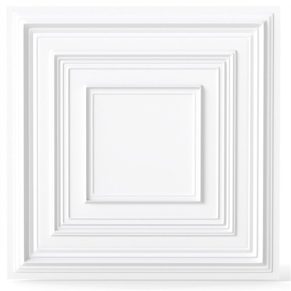 TENGDA 12 Pack Raised Pattern Ceiling Panels with Dual Installation Options for Residential & Commercial Interior Renovation