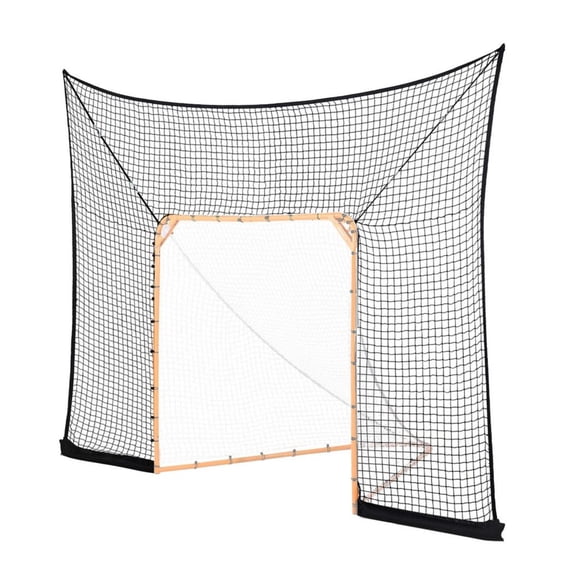 TENGDA 12x9 Ft Hockey Lacrosse Goal Backstop Net UV Resistant Training Net Net Only For 6x6 Ft Standard Goals