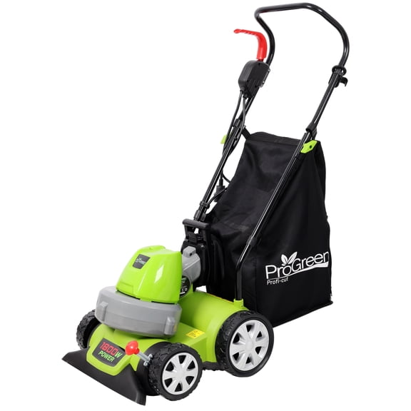 TENGDA 1600W Electric Leaf Blower Vacuum Mulcher Multi-Function Yard Cleaner with 12 Gallon Canvas Bag for Lawn & Pavement