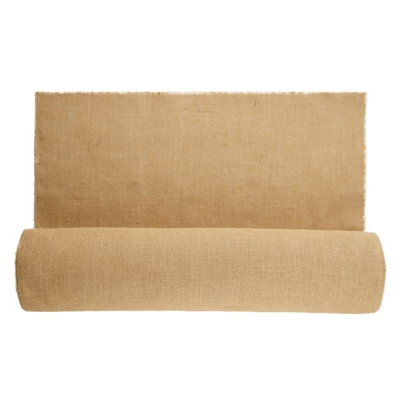 TENGDA 40 Inch x 150 Ft 50x50 High Density Natural Burlap Fabric Roll Biodegradable Jute Cloth for Crafts Wedding Decor Gardening and Plant Winter Cover