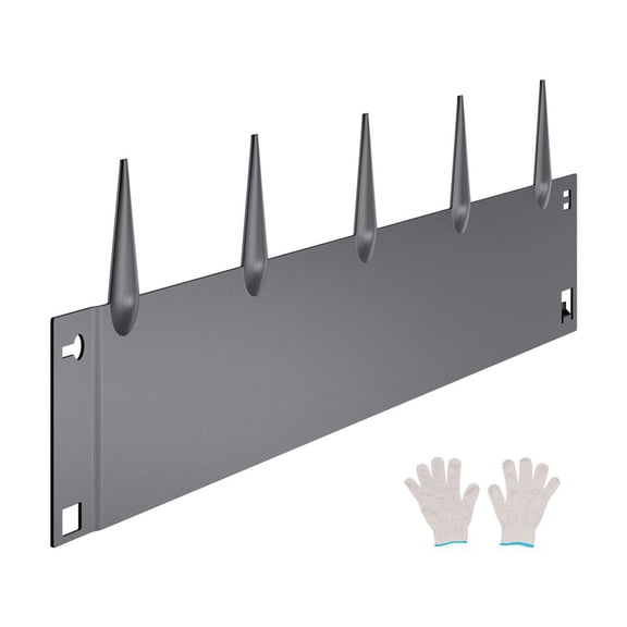TENGDA 5 Packs Steel Landscape Edging 39 x 5 Inch Rust Resistant Bendable Metal Garden Border Dark Gray for Flower Bed Yard Pathway