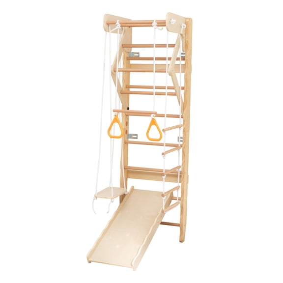 TENGDA 6-in-1 Wall Mounted Gym Training Structure Multi Functional Indoor Fitness Activity Play Equipment