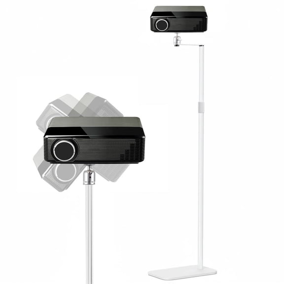TENGDA Adjustable 66 Inch Floor Projector Stand Universal Metal Projector Mount With Extend Arm And Ball Head For Home Office Studio