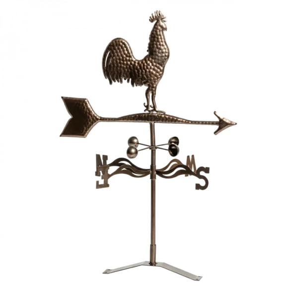TENGDA Classic Rooster Weathervane Roof Mount Wind Direction Indicator Retro Decorative Weather Vane for Outdoor Garden Barn Pergola and Yard Decoration
