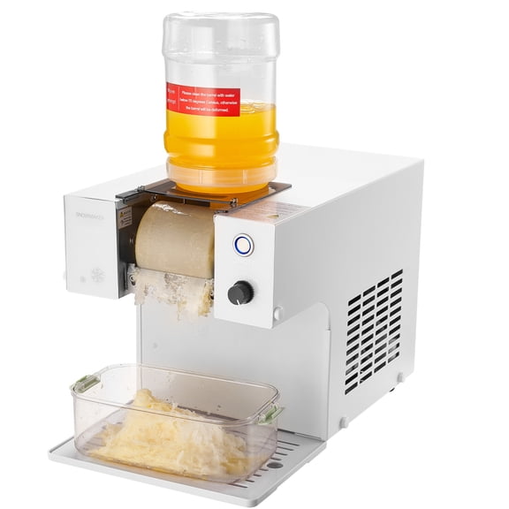 TENGDA Electric Snowflake Ice Maker Stainless Steel Shaver With Adjustable Speed Water Tank