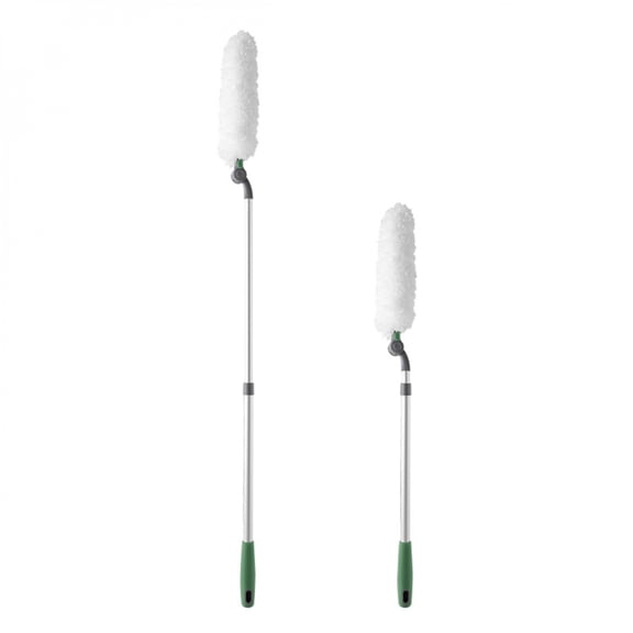TENGDA Extendable Long Handle Duster Bendable Telescopic Cleaning Tool with Multiple Heads Reusable Washable Duster for Home Ceiling Car and Furniture Cleaning