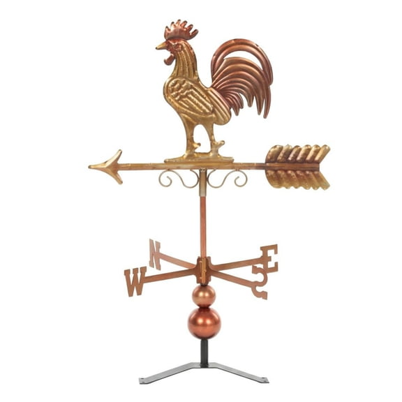 TENGDA Farmhouse Rooster Weathervane Wind Direction Indicator Decorative Weather Vane for Outdoor Roof and Garden Decor