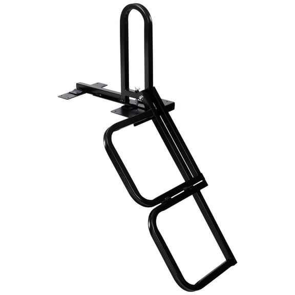 TENGDA  Foldable Pickup Truck Tailgate Two-Step Ladder - Universal Fit. Drilling Hex Screws for Easy Install. Load Capacity: 300 LBS. Serves To Secure Items In Truck Bed