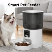 TENGDA Intelligent Fully Automatic Pet Feeder with LCD Screen Timed and Quantitative Feeding Remote Control for Cats and Small Dogs