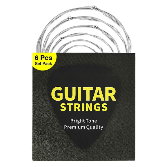 TENGDA Light Gauge Acoustic Guitar 6 String Set Hex Carbon Steel Core Brass Wound Anti Rust Coated Bright Tone Replacement Strings