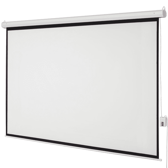 TENGDA Motorized Retractable Projection Screen with Remote Control for Home Theater & Office Presentation