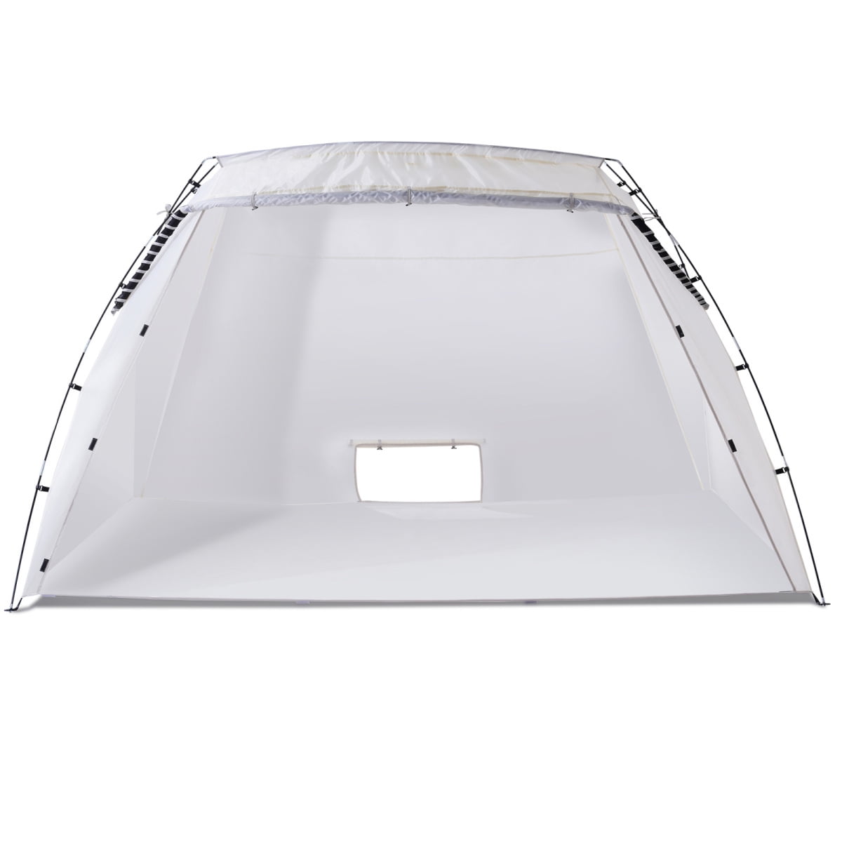 TENGDA Portable Paint Booth 10x7x6ft Spray Paint Tent with Built-in Floor and Mesh Screen for Furniture DIY