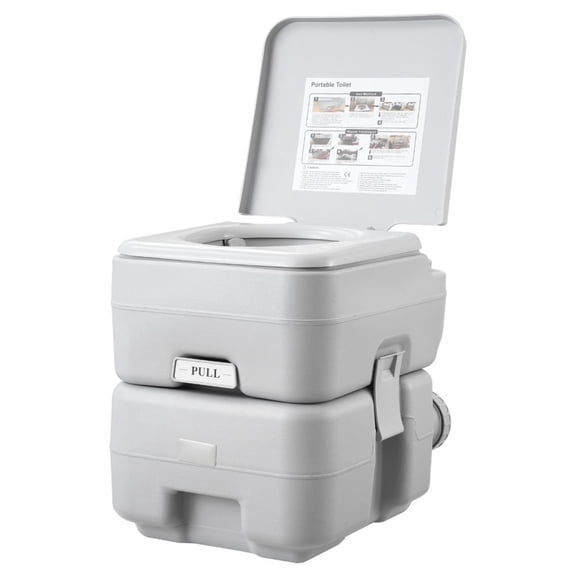 TENGDA Pressurized Flush Portable Camping Toilet Leakproof Odorless Travel Commode With Carry Bag For Car Outdoor Use