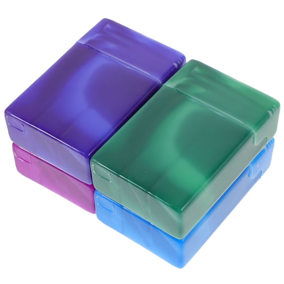 TENIRO 2026 New 4Pcs Cigarette Pack Case Rectangular Shaped Storage Box with Flipping Cover Design for Smokers for Travel,Pocket,Car,Home,Outdoor,Gift.