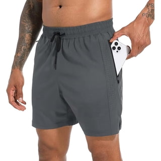 TENJOY 5 inch Mens Running Shorts Athletic Shorts for Men Quick Dry Men's Workout Shorts Breathable Gym Sports with Zippered Pocket