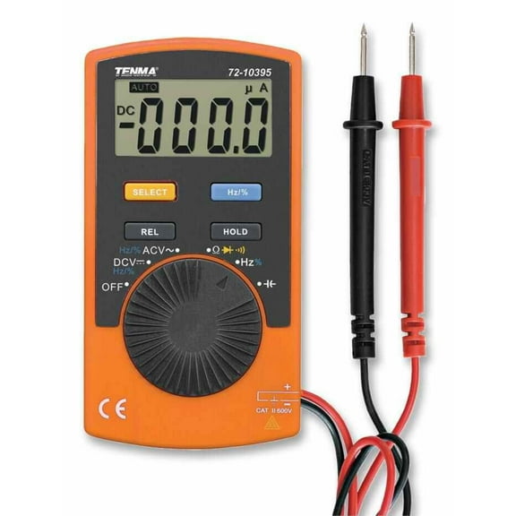 TENMA - 600V AC/DC Autoranging Mini Digital Multimeter