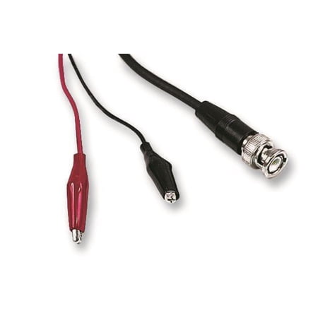 TENMA - BNC Plug to 2x Crocodile Clip Test Lead, 2m