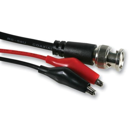 TENMA - BNC Plug to 2x Crocodile Clip Test Lead - 3ft