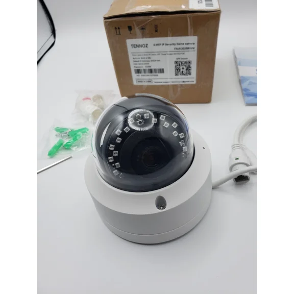 TENNOZ 5.0MP IP SECURITY DOME CAMERA - WHITE