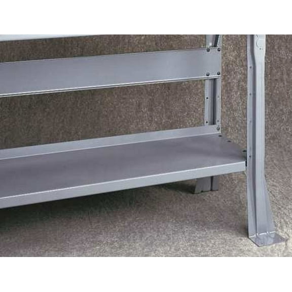 TENNSCO S-48 Lower Shelf,48 W x 14 D x 1 in. H,Gray