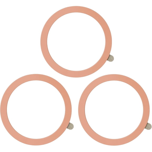 TENOC Universal Metal Ring Sticker for Magnetic Charger Compatible with iPhone/Samsung/Android All Cellphones, Mount/Phone Holder Conversion Accessories, 3Pcs, Rose Gold