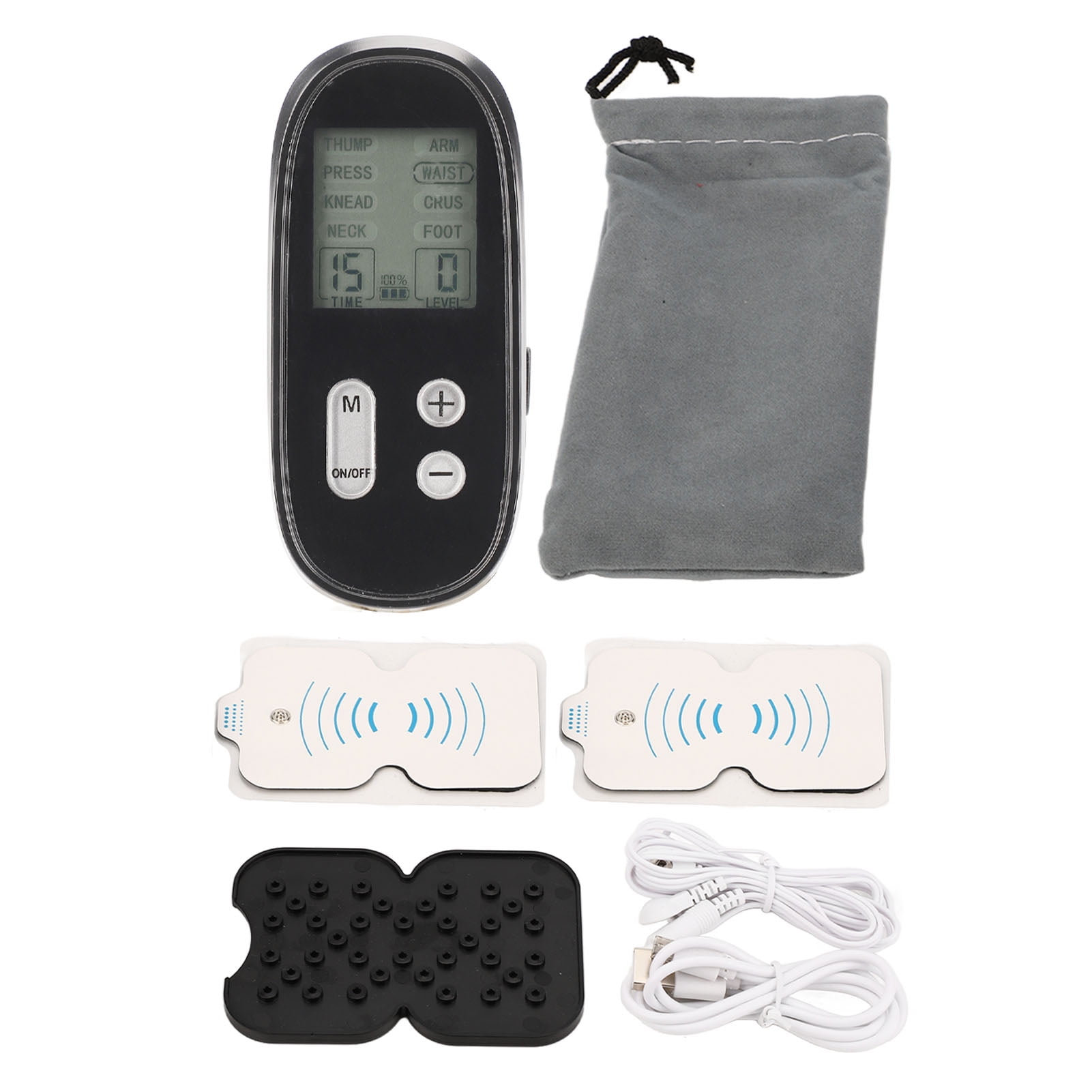 TENS Massager Electric Waist Neck Muscle Relax Machine Portable