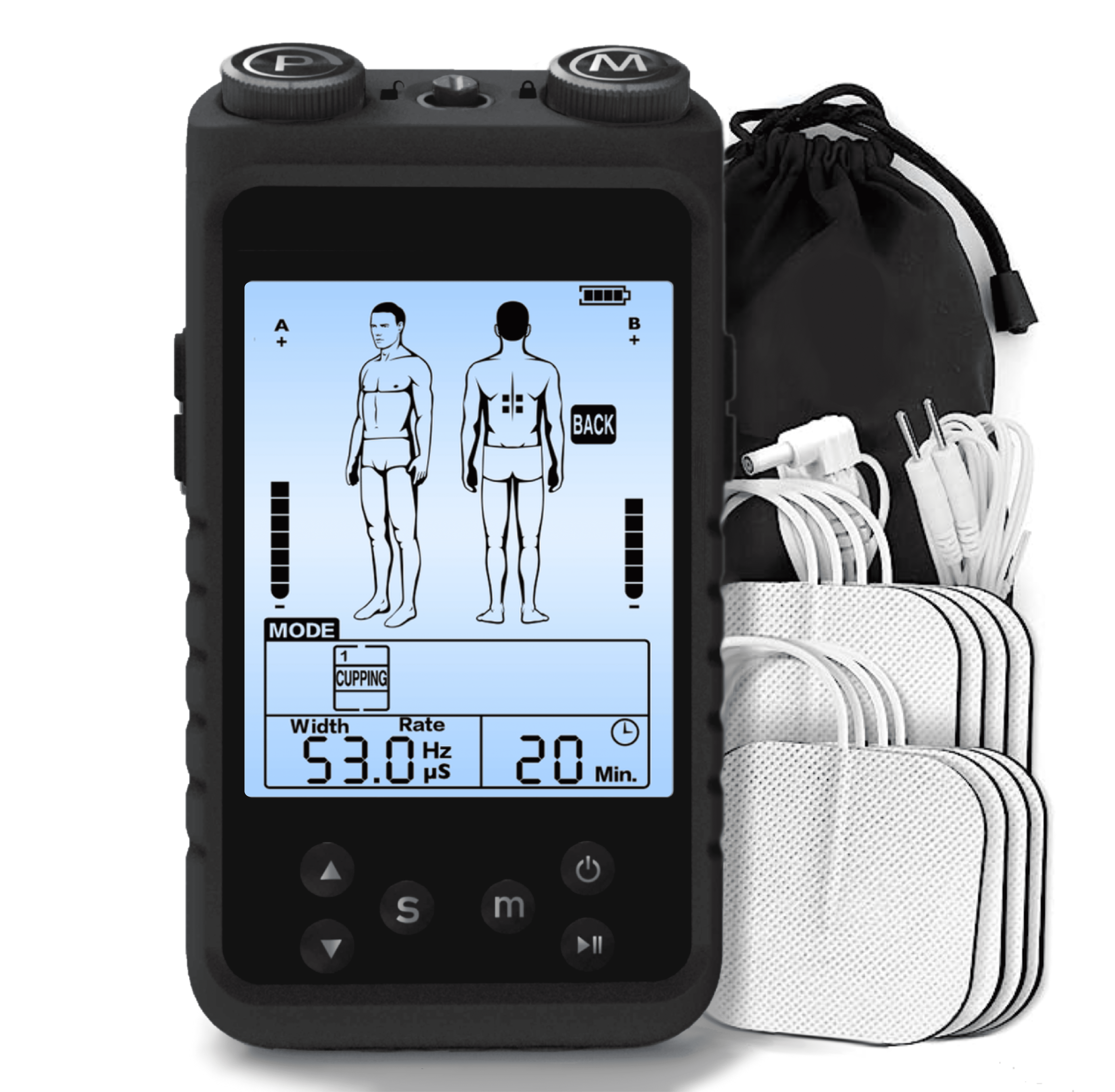 TENS Unit Muscle Stimulator Electric Shock Therapy for Muscles Dual Channel  TENS EMS Unit Electronic Pulse Massager with 24 Modes Physical Therapy  Equipment for Back Pain Relief SM9910 silver