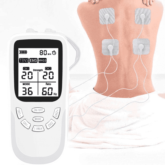 TENS Unit EMS Muscle Stimulator with 36 Modes, Dual Channel Muscle Stimulator Machine with 4 PCS Electrode Pads, TENS Machine for Muscles, Shoulder, Neck, Back Pain Relief