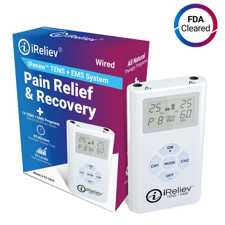 TENS Unit - Dual Channel Electro Therapy Pain Relief System from iReliev