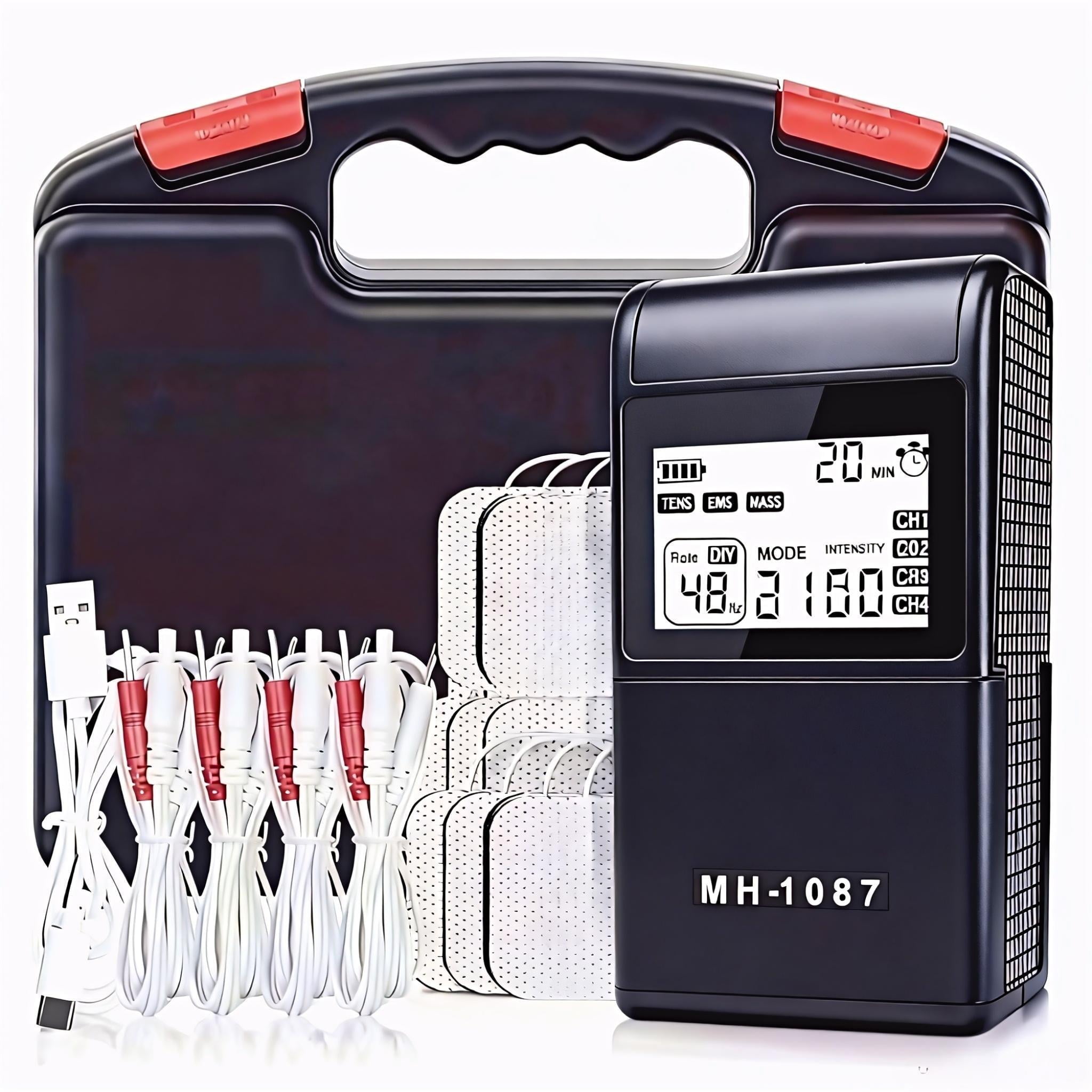 Tens Machine Box TENS Unit Muscle Stimulator with 48 Modes, 40 Intensities TENS Machine ...