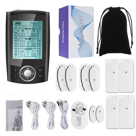 TENS Unit Muscle Stimulator EMS 36 Modes with 10 Electrode Pads, Pulse Therapy Machine for Back Neck Pain Muscle Therapy