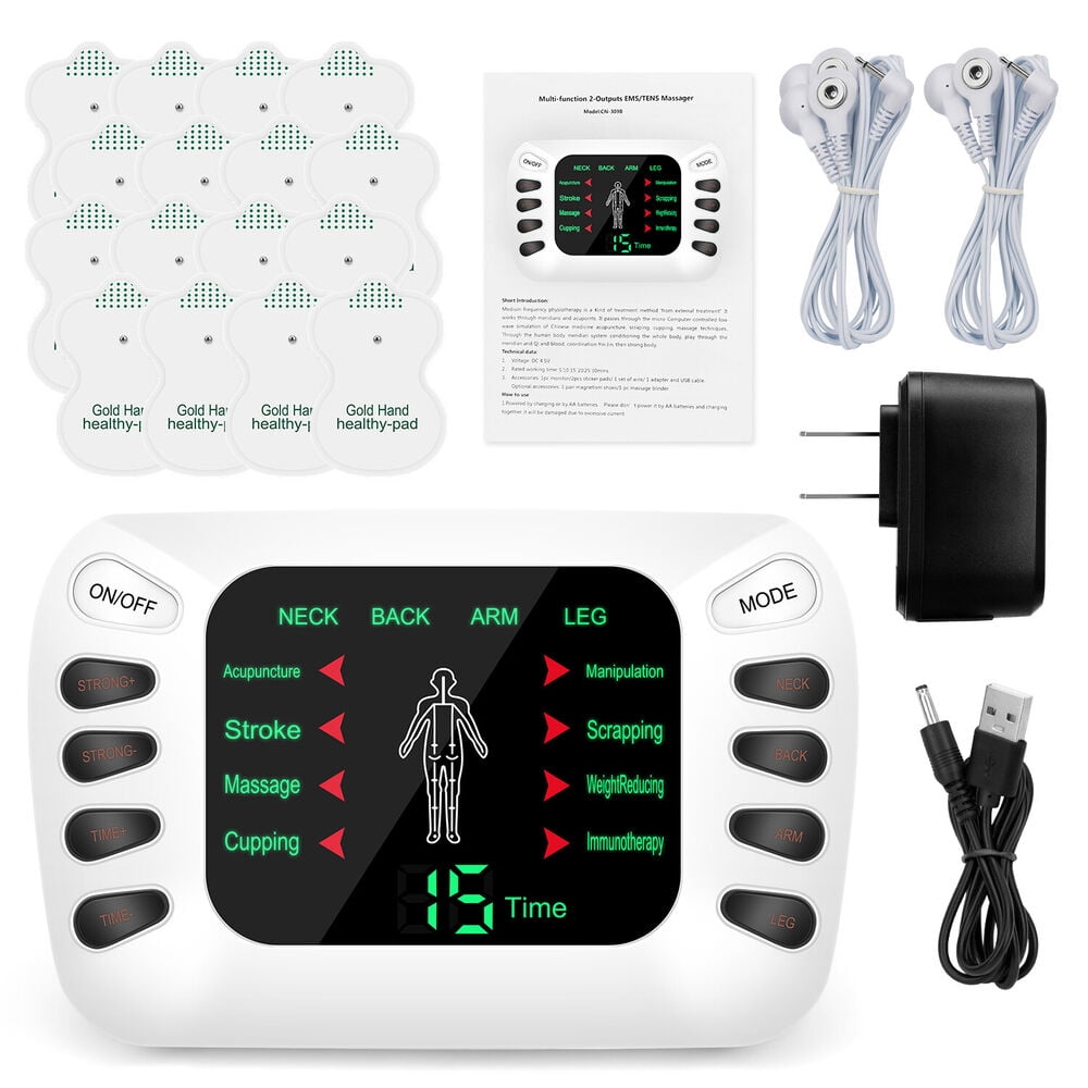 Dropship TENKER EMS TENS Unit Muscle Stimulator, 24 Modes Dual Channel  Electronic Pulse Massager For Pain Relief/Management & Muscle Strength  Rechargeable TENS Machine With 8 Pcs Electrode Pads to Sell Online at