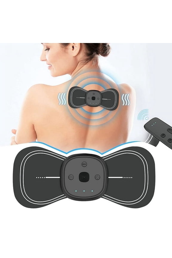 TENS Unit Muscle Stimulator, Wireless TENS Pain Relief, Portable Electro Pulse Impulse Mini Massager Machine for Lower Back and Neck Pain