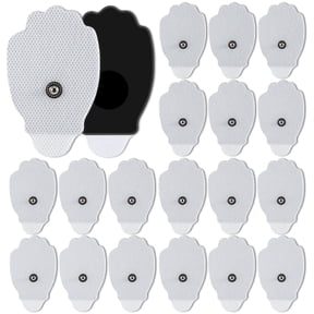 TENS Unit Pads, 3.5mm Snap Electrodes Patches for Electrotherapy, Reusable Self-Adhesive Electrodes Pads for TENS EMS Massager and Muscle Stimulation, 10 Pair