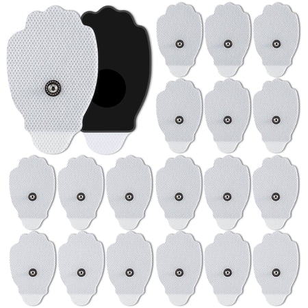 Self-adhesive Electrode, 2x2 inches, 20Pcs TENS Unit Replacement Pads, Reusable Unit Electrode Pads - Non Irritating Stim Pads Design