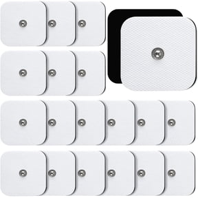TENS Unit Replacement Pads, 40PCS 3.5mm Snap Electrode Pads, Self-Adhesive Electrode Reuse More Than 30 Times, Compatible with TENS Devices with 3.5mm Connetor