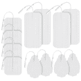 thumbnail image 1 of FRESHDEW TENS Unit Electrode Pads, 12Pcs Reusable TENS Electrode Pads for EMS, 3 Sizes, 1 of 6