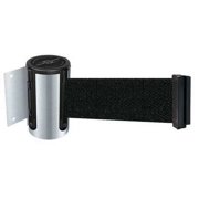 TENSABARRIER 896-STD-1S-STD-NO-B9X-C Belt Barrier, Chrome,Belt Black