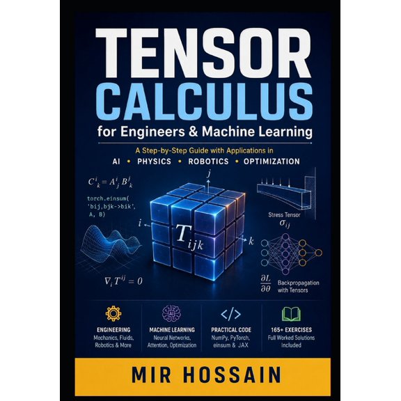 TENSOR CALCULUS for Engineers & Machine Learning: A Step-by-Step Guide with Applications in AI - Physics - Robotics - Op, (Paperback)