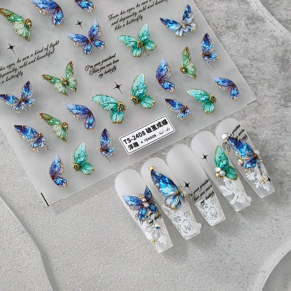 TENSOR New Technology Thin Transparent Three-dimensional Adhesive Nail Sticker