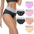 thumbnail image 1 of TEOZZO Women's Cotton Underwear High Waist Brief Panties X-Large, 1 of 6