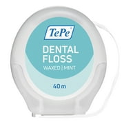 TEPE Dental Floss, Sustainable Waxed Mint Tooth Floss, Strong Expanding Dental Floss, PFAS Chemical Free, 40m